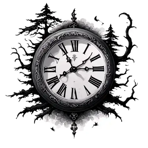 Clock And Trees