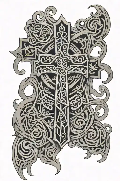 Boondock Saints Celtic Cross With Design