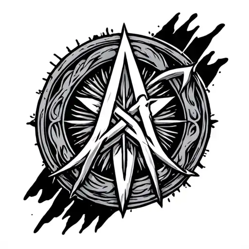 Ancient Rune Symbol For Escape The Shadow We Wear