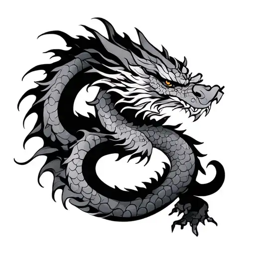 Cherry Samurai Dragon