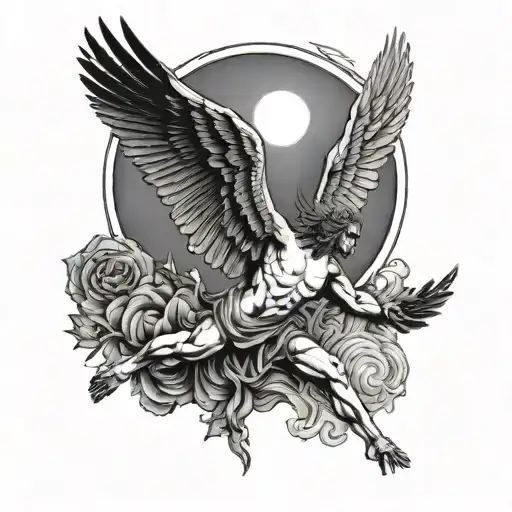 Icarus Flying Towards The Sun