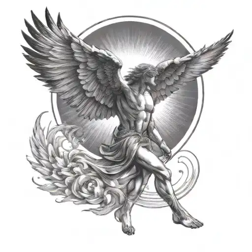 Icarus Flying Towards The Sun