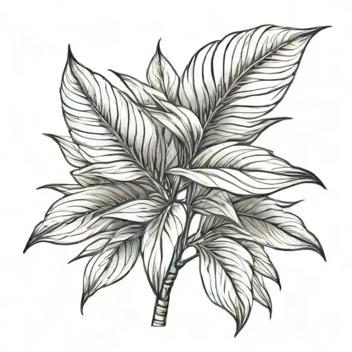 Dracaena Trifasciata Plant Leaves