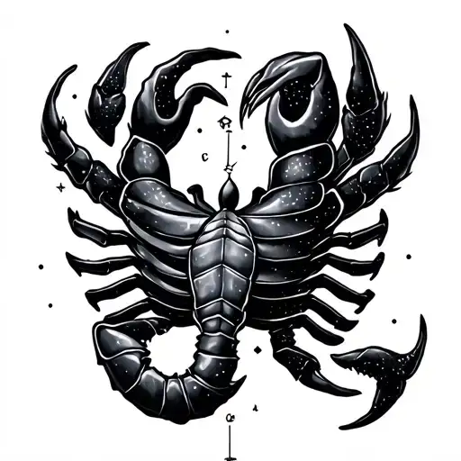 Cancer Constellation Intertwined With Scorpio Constellation