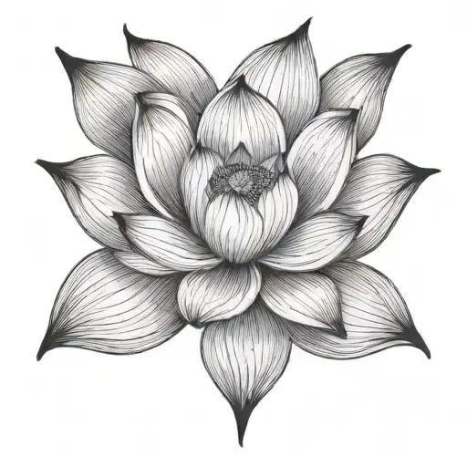 Lotus Flower With 5 Petals