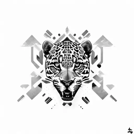 Tough Looking Jaguar Portrait