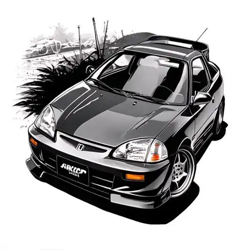 Car Honda Crx Del Sol