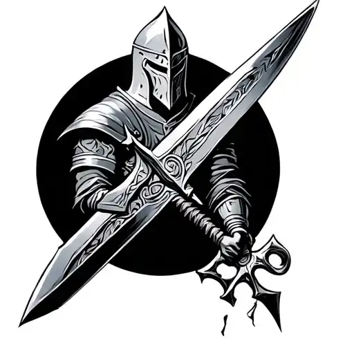 Knight And Broken Sword