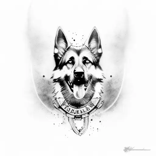 Badass German Shepard