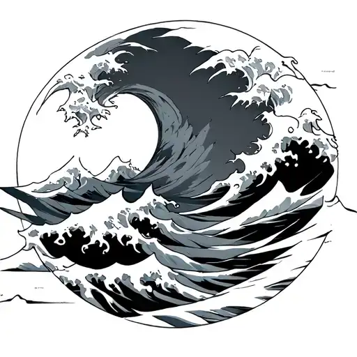 Japanese Wave Naruto Anime