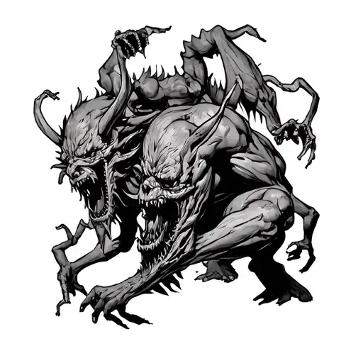 Angles Fighting Demons Crawling Out Adhd