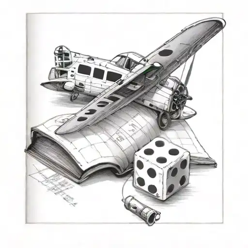 A Pilot's Logbook With Dice As The Pages