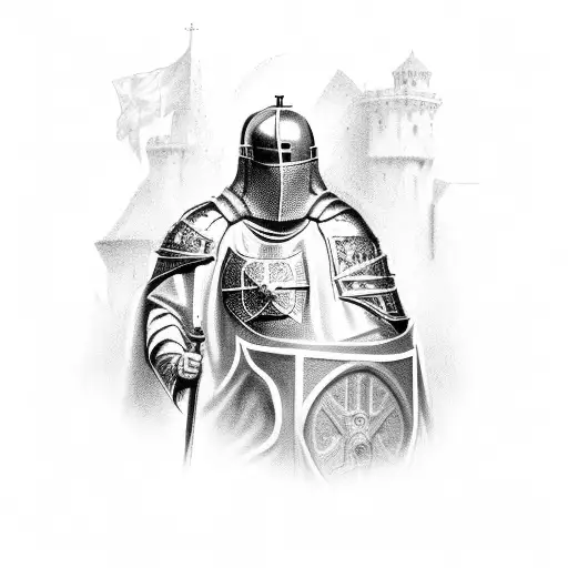 Christian Crusader Knight