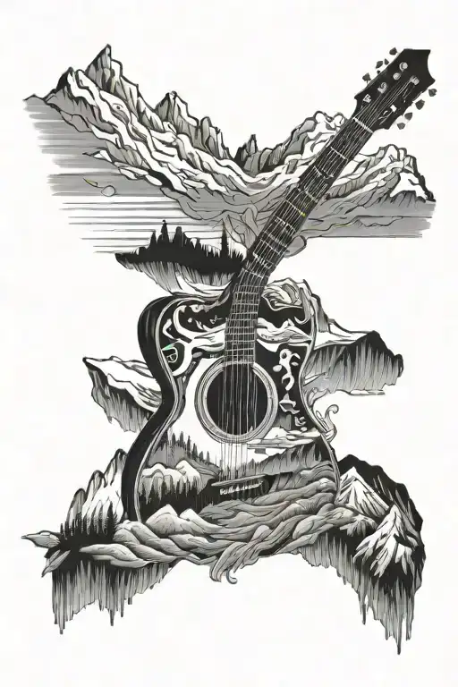 Guitar And Mountains Incorporate God