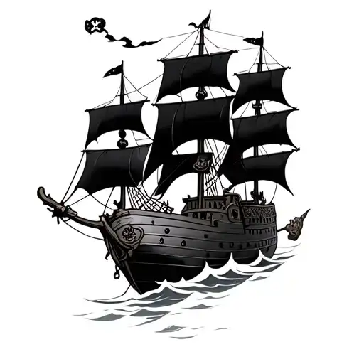 I Want A Pirate Ship Flying The Jolly Roger