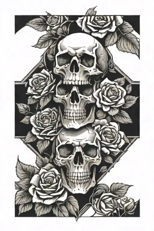 Skull And Roses