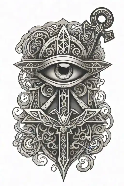 Ankh Symbol With Eye