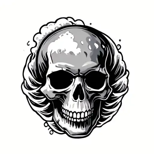 Skull Beer Wave
