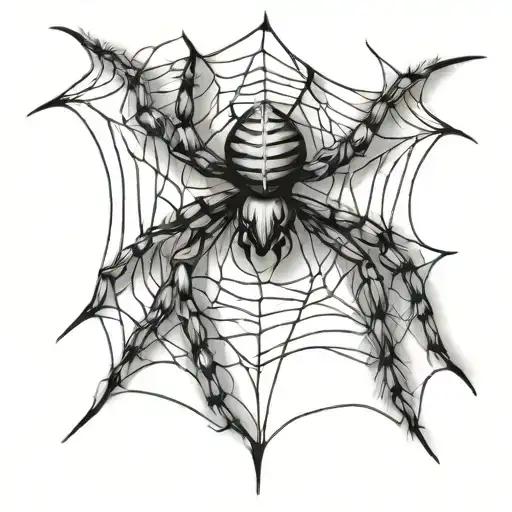 Spider Weaving A Web