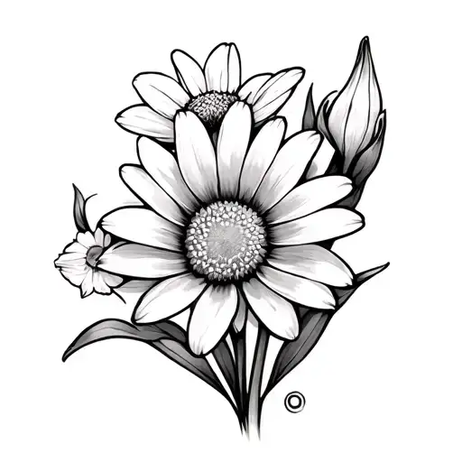 Daisy And Narcissus Flower