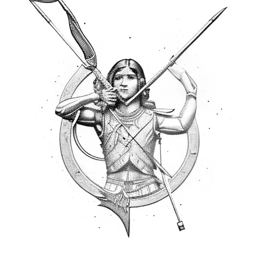 Sagittarius Archer In Woods