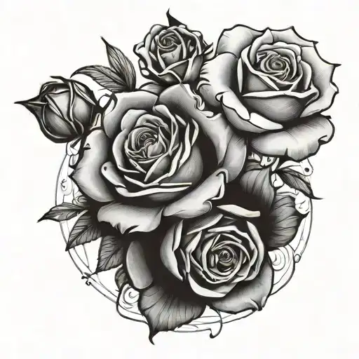 Scattered Rose Sleeve Dainty