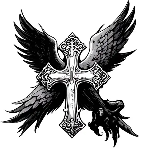 Catholic Cross Full Arm