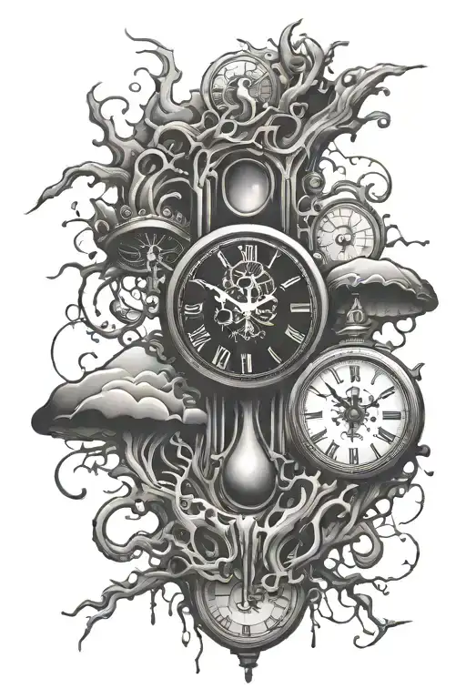 Surrealism Clock Melting