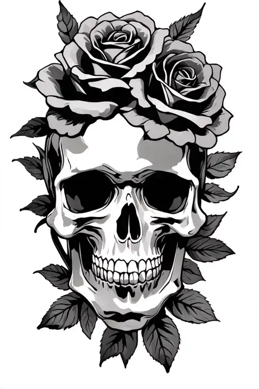 Skull And Roses