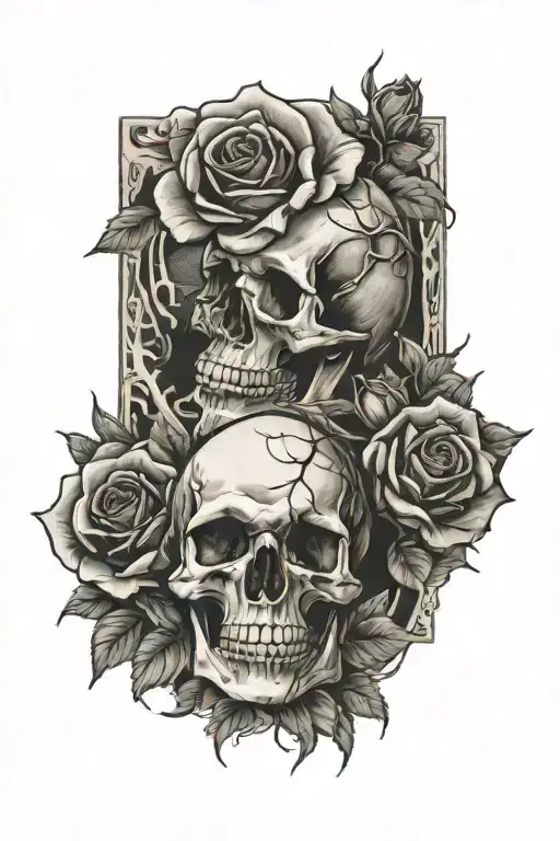 Roses And Skulls