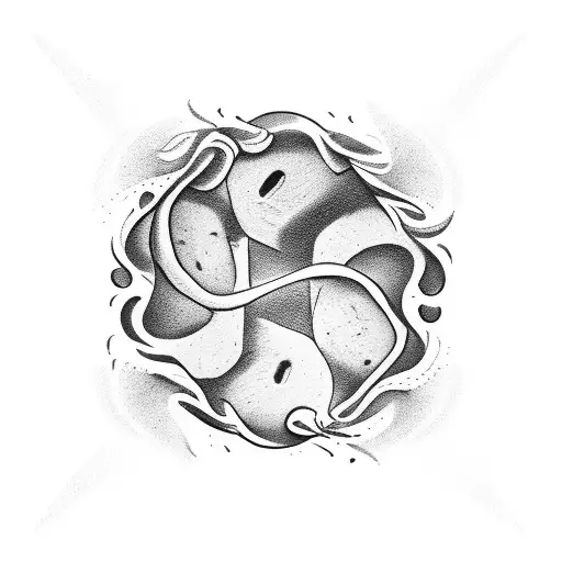 An Insurance Symbol Made Of Coffee Beans And Waves