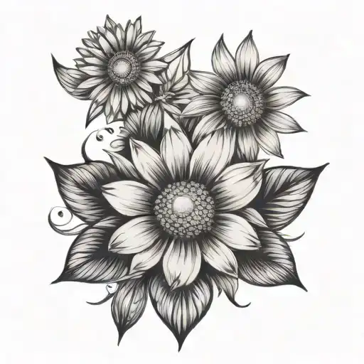 Diamond And Daisy Flower