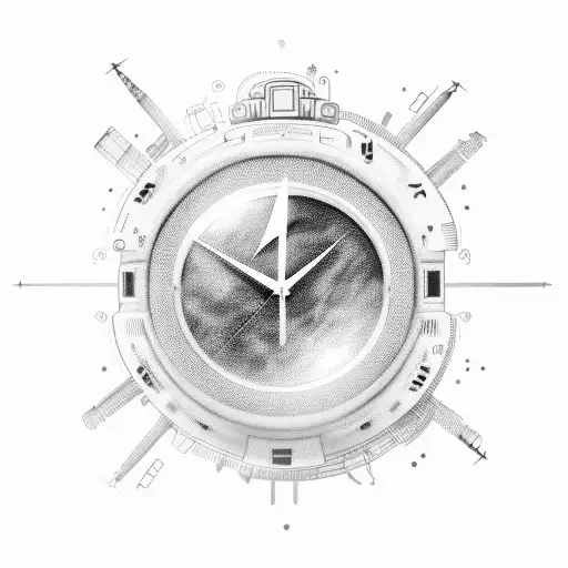 Digital Clock 1312 In Space Style