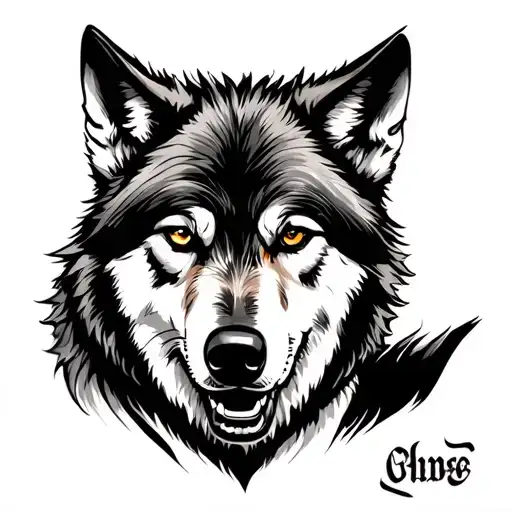 Firefighter And Wolf