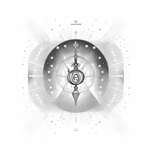 The Sign Of The Planet Mercury Surrounded By Religious Symbols