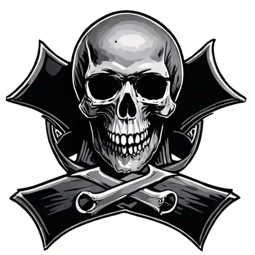 Cross Skull Army Cover Up