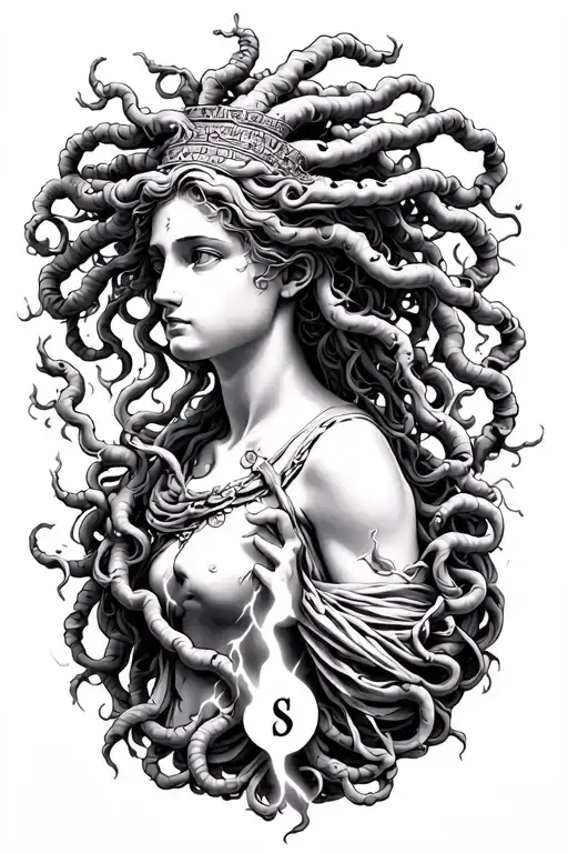 Medusa Greek Mythology And Time Heals All And Vines And Lightning