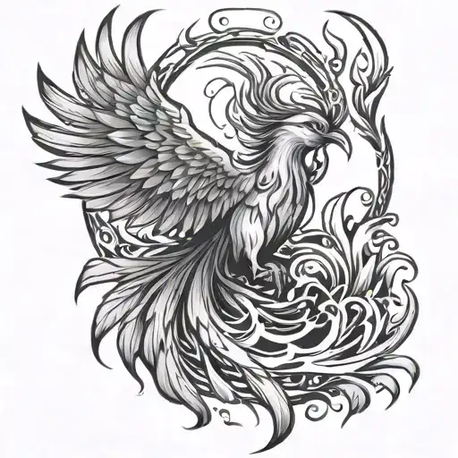 Phoenix Rising From Ashes