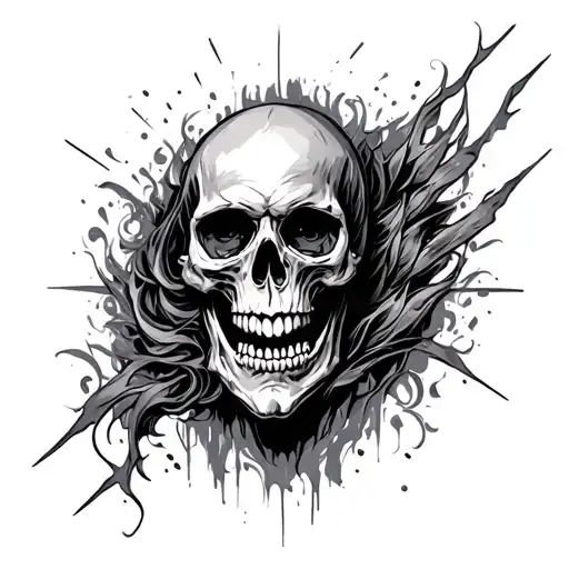 Skull Guy Doing Mutai