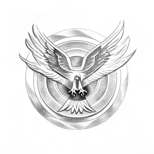 Christian Cross With Eagle