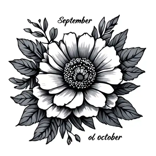 Birth Flower With Name May September And October