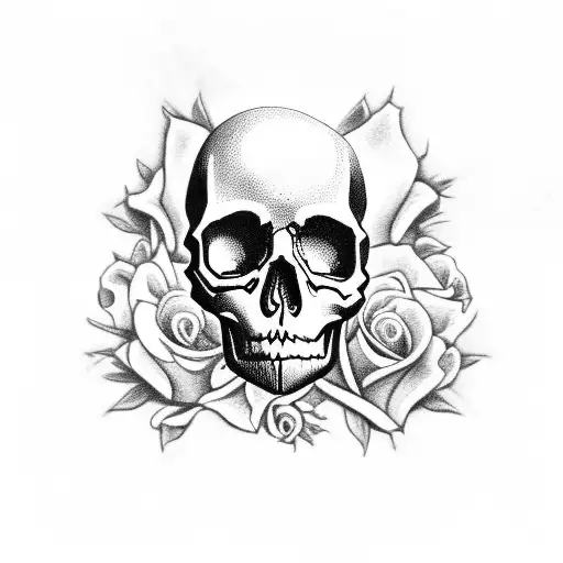 Skull And Roses
