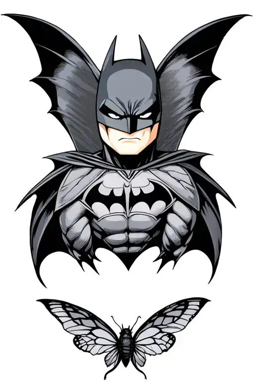 Batman Crossed With Butterfree From Pokemon