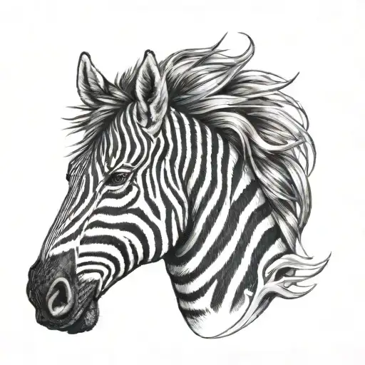 Zebra Chess Horse Head