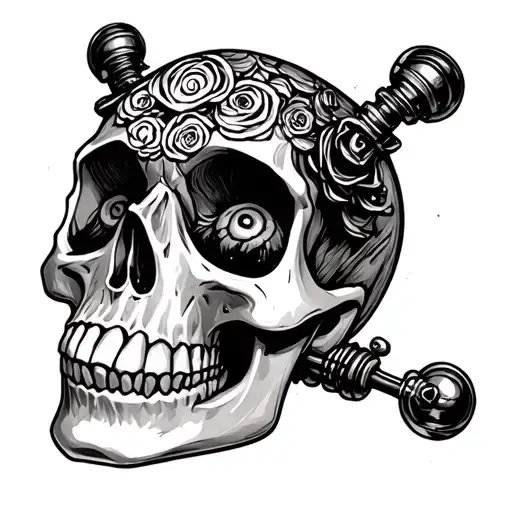 Skull Type 1 Diabetic Autistic Child