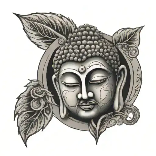 Buddha Face Stomach Piece