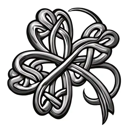 Shamrock Celtic Knot Intertwined