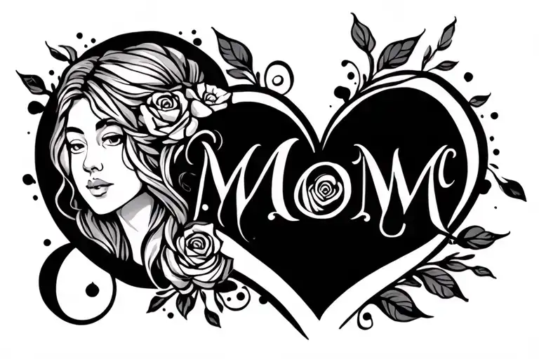 Mom And Heart Surrounded