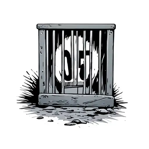 Prison Bars An Calander Date 05