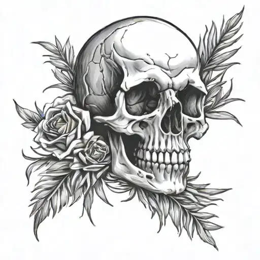Skull And Rosemary
